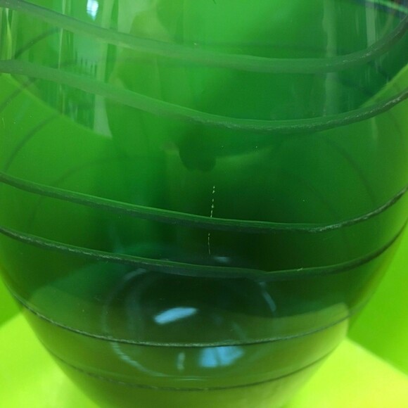 Home Essentials and Beyond Blue Glass Bottle Vase 11.5” Tall - Picture 7 of 8